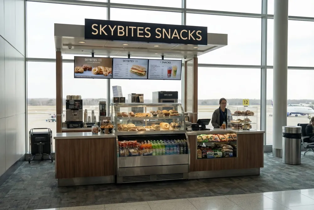 Snack shop in a airport