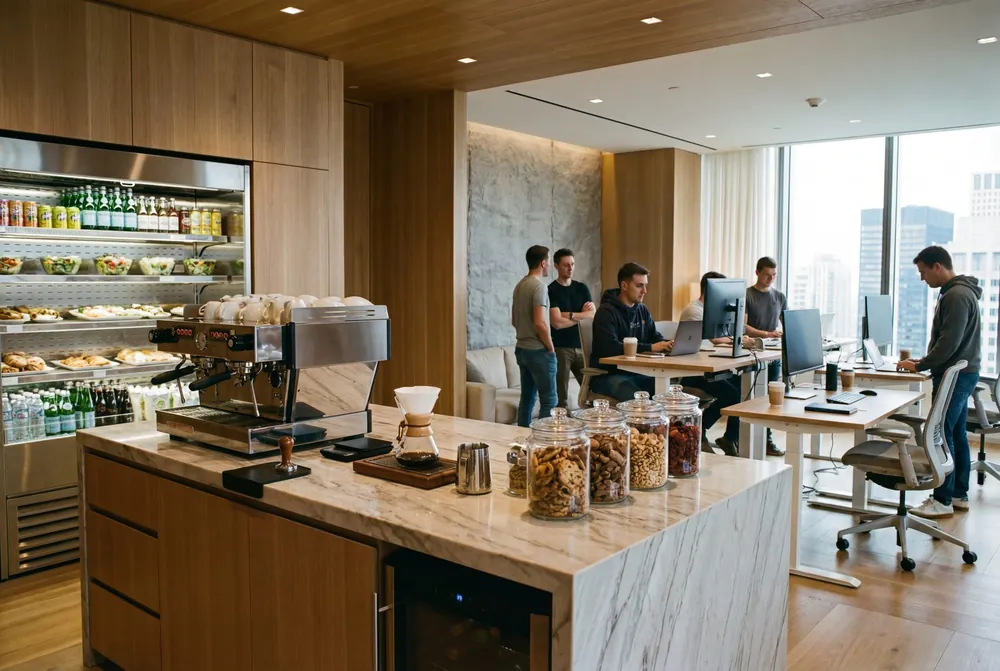 Snack shop in a office
