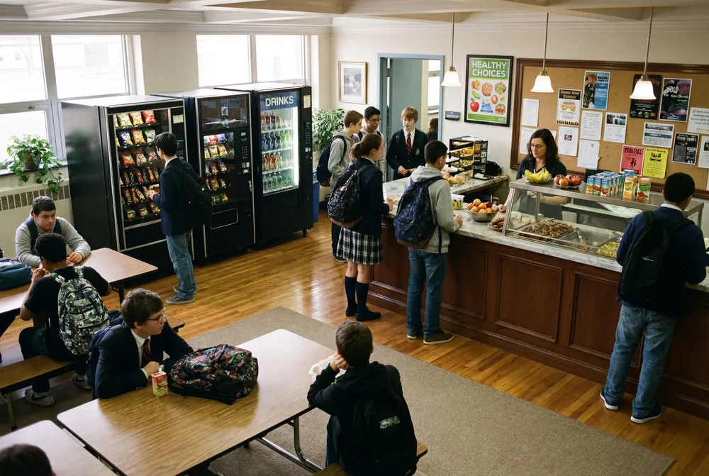 Snack shop in a school