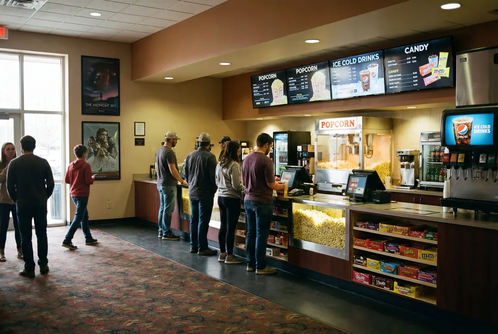 Snack shop in a movie theater